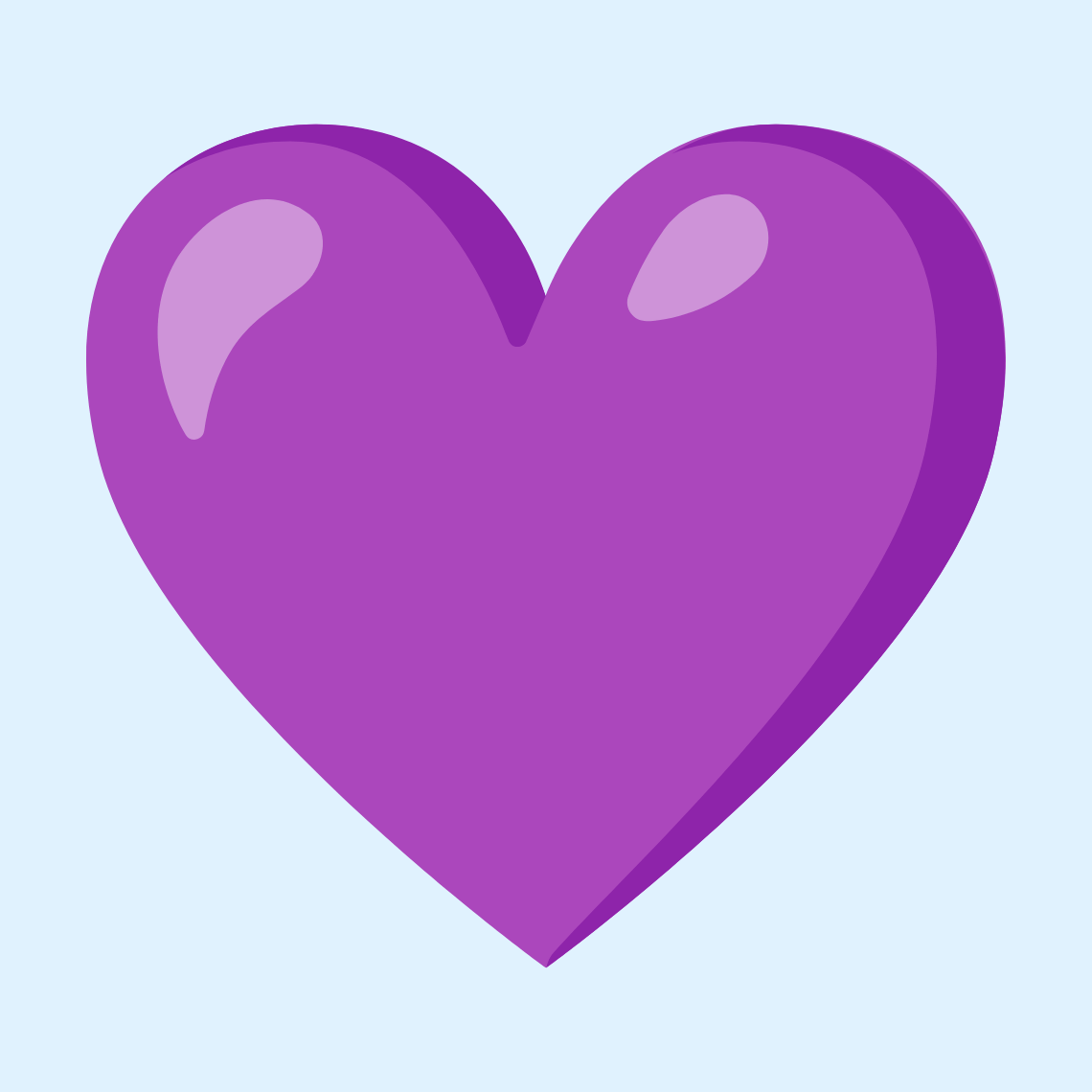 π Purple heart