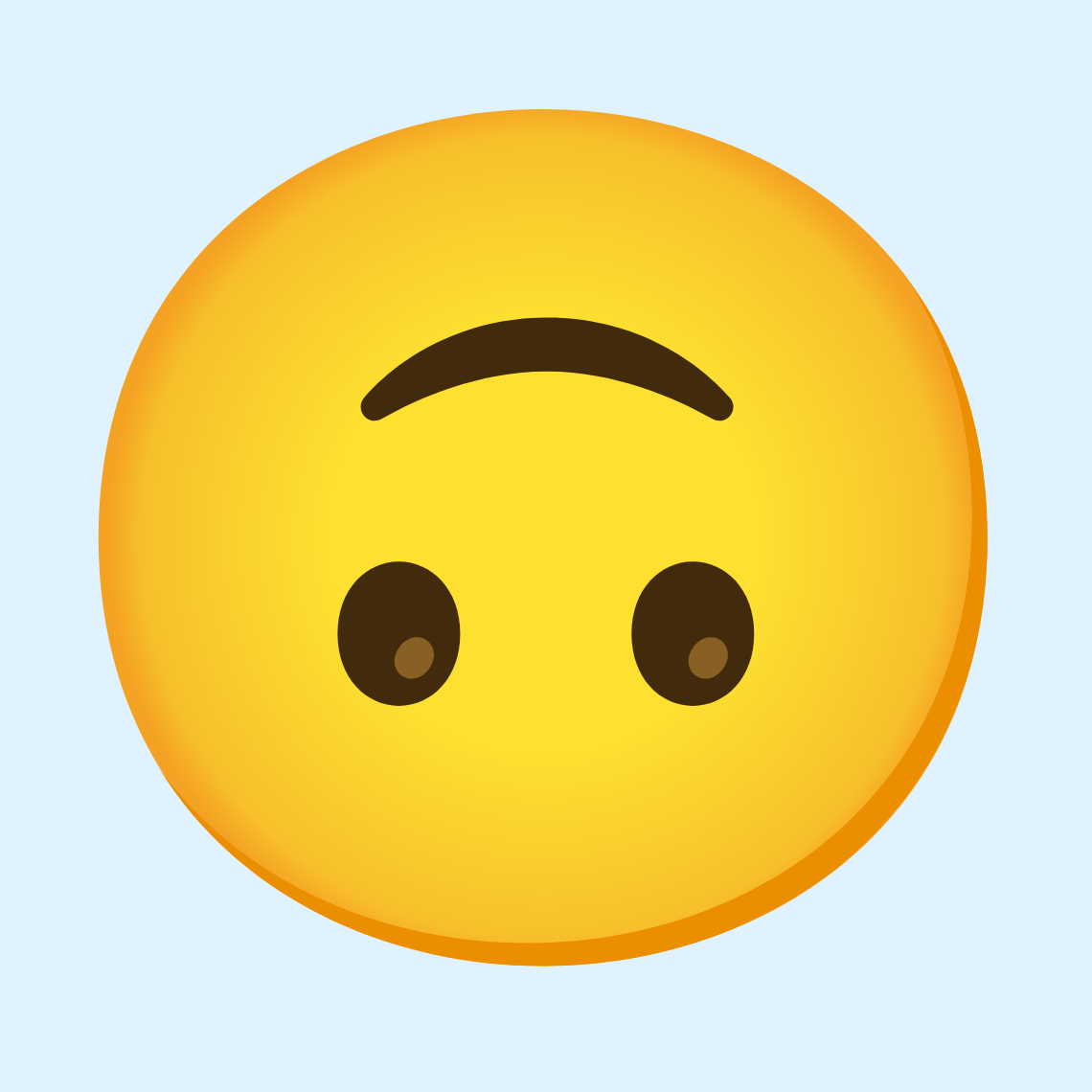 π Upside-down face