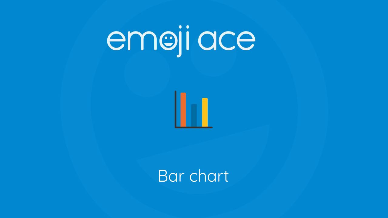 📊 Bar chart Emoji Ace