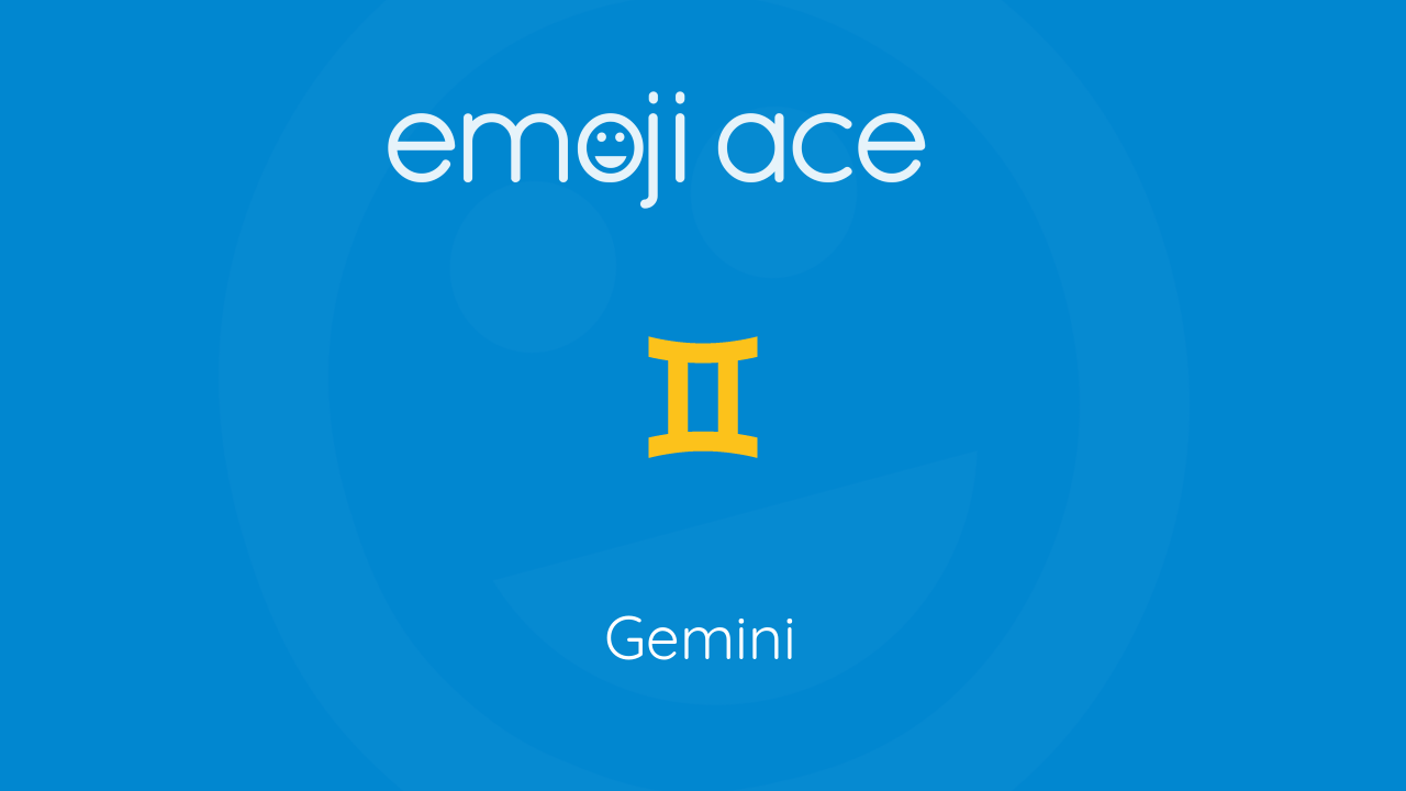gemini sign emoji