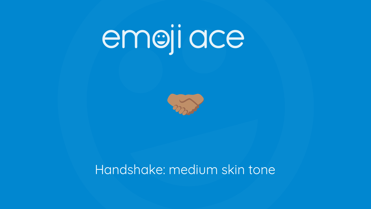 🫱🏾‍🫲🏼 Handshake: Medium-Dark Skin Tone, Medium-Light Skin Tone on  Microsoft Windows 11 22H2