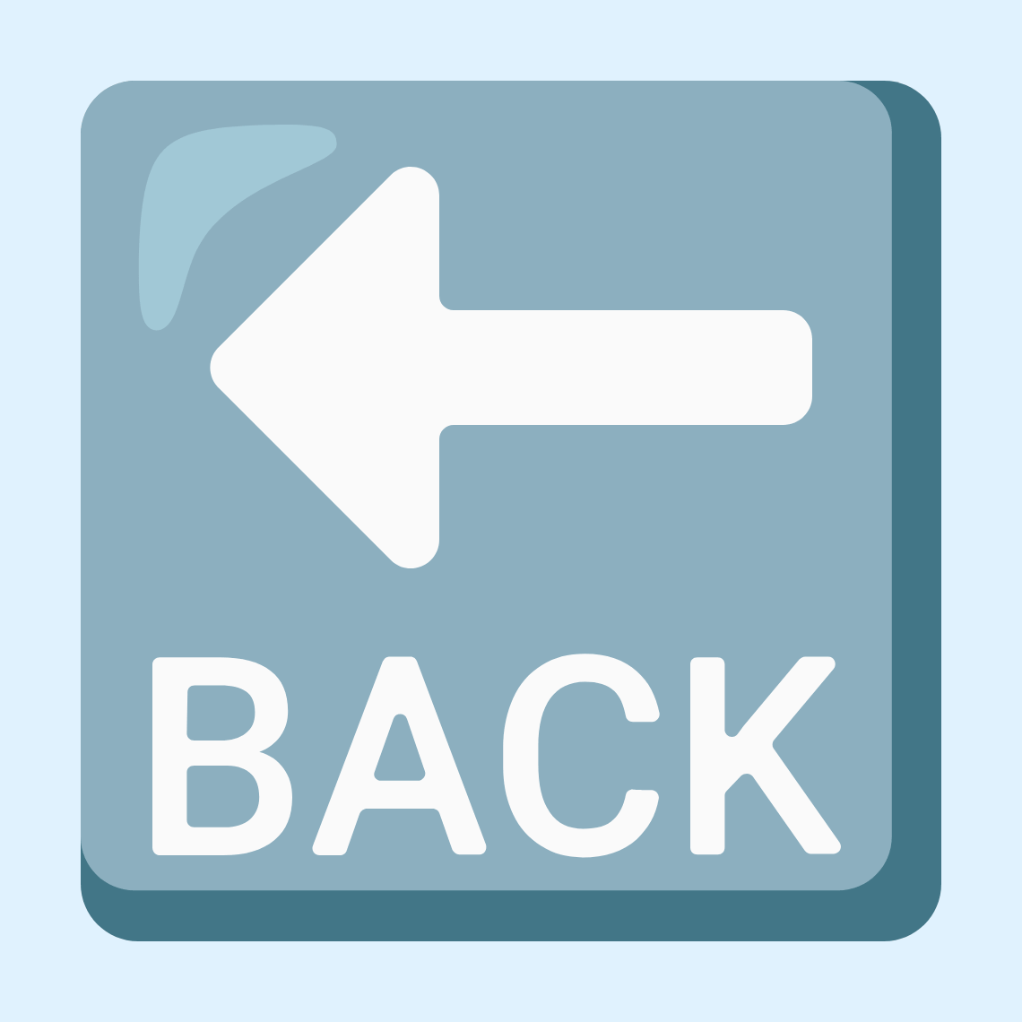 π BACK arrow