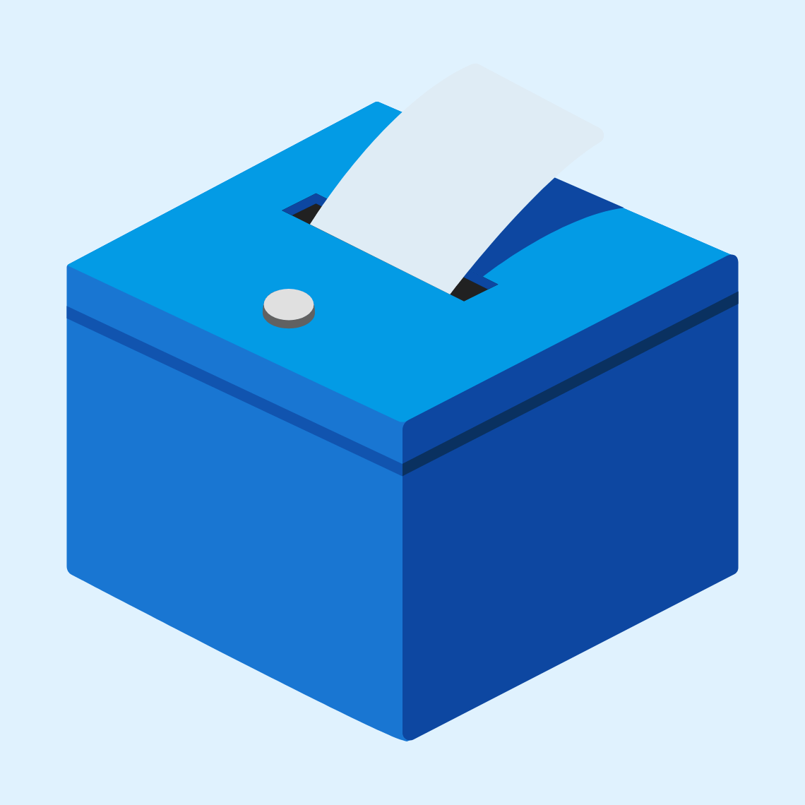 🗳️ Ballot box with ballot