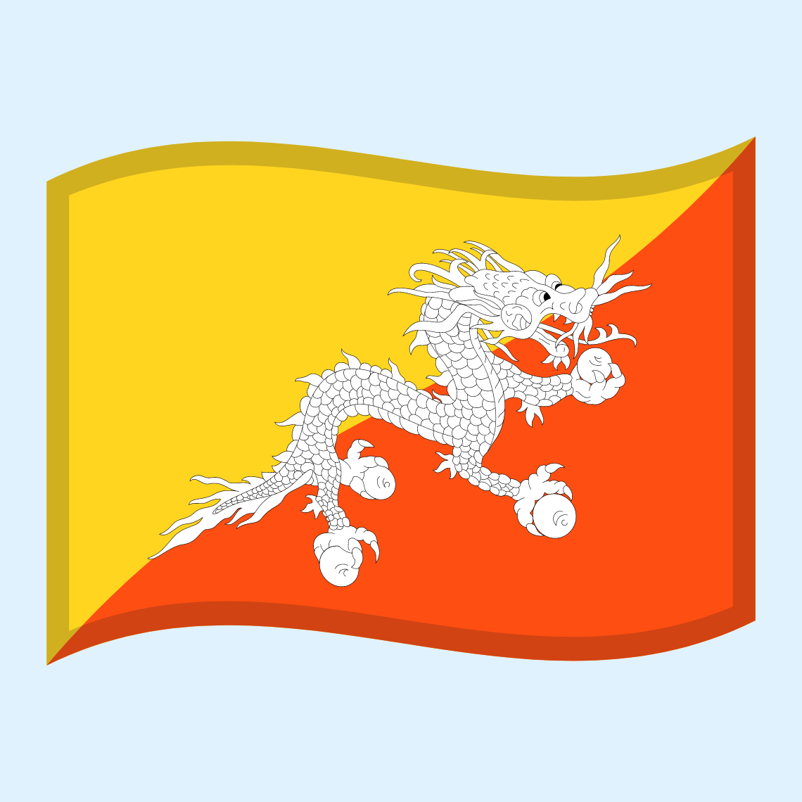 ๐ง๐น Flag: Bhutan