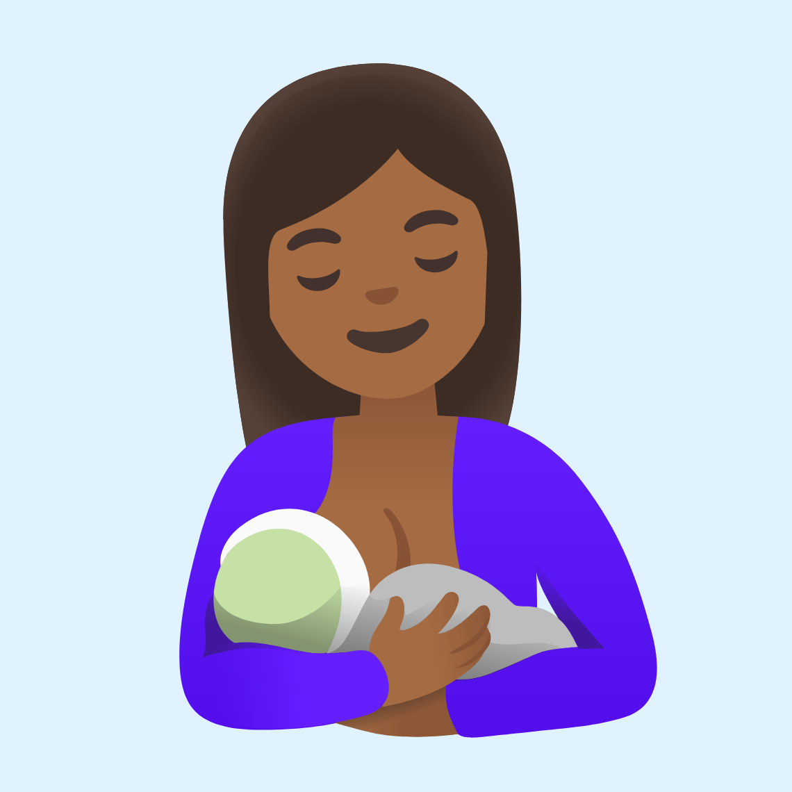 π€±πΎ Breast-feeding: medium-dark skin tone