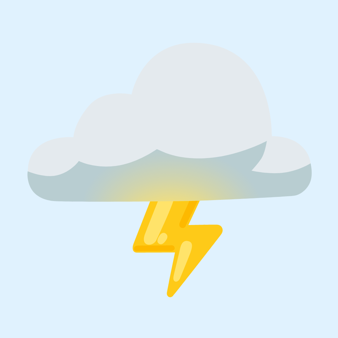 π©οΈ Cloud with lightning