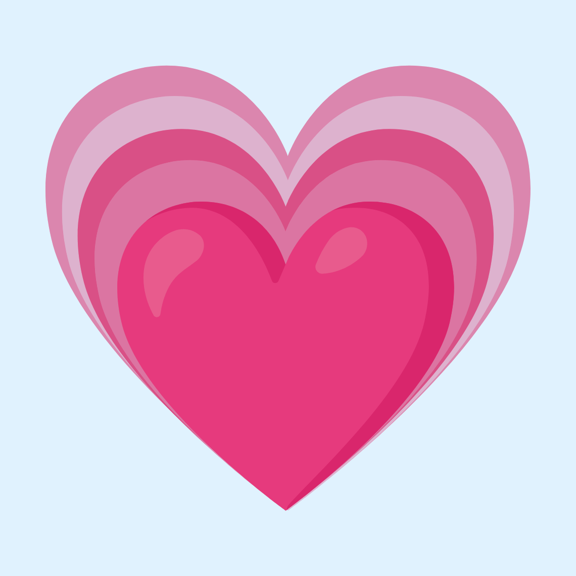 π Growing heart
