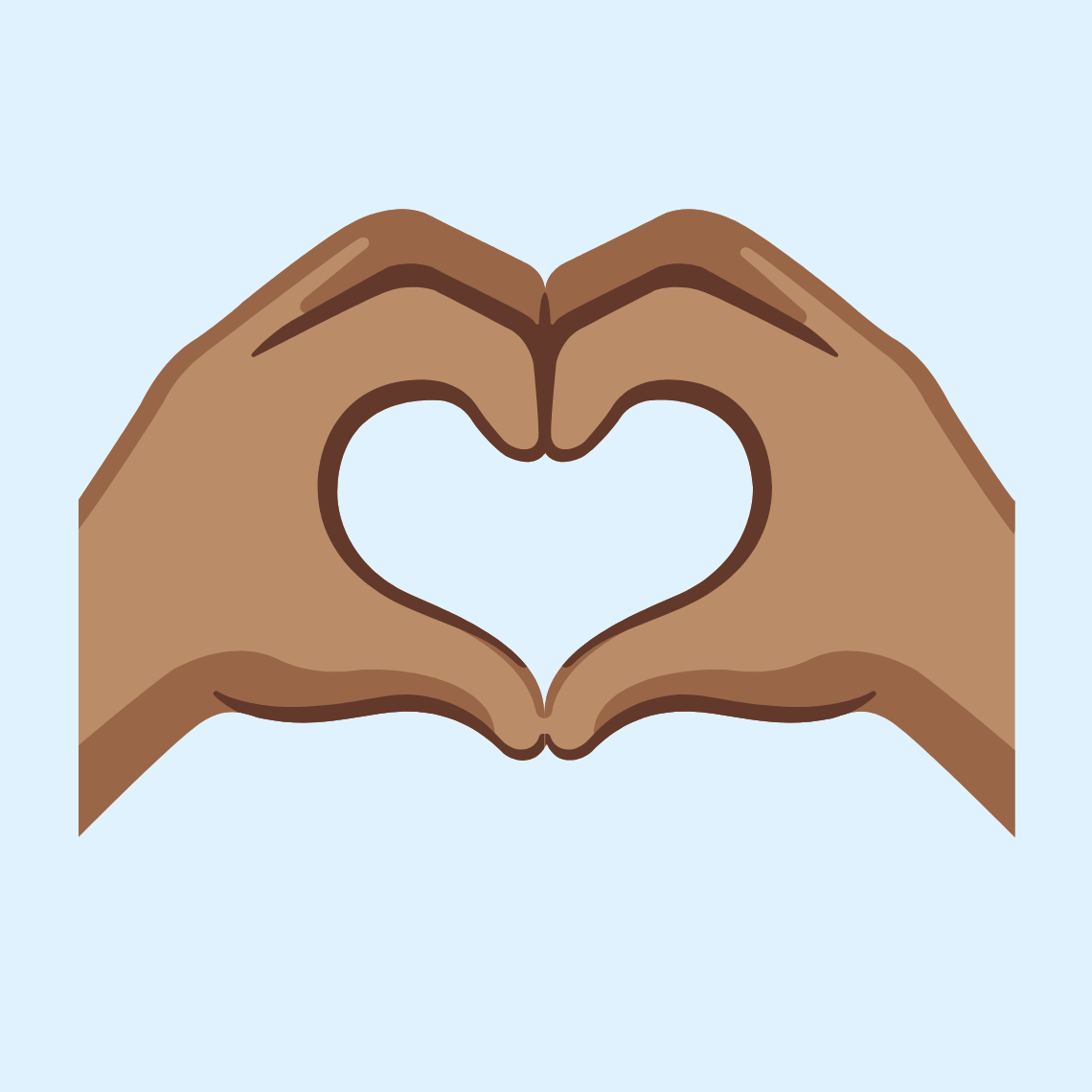 π«Άπ½ Heart hands: medium skin tone