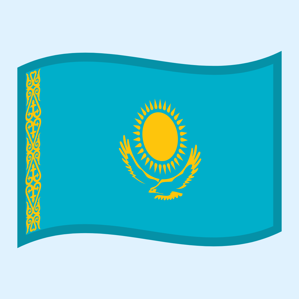 ๐ฐ๐ฟ Flag: Kazakhstan