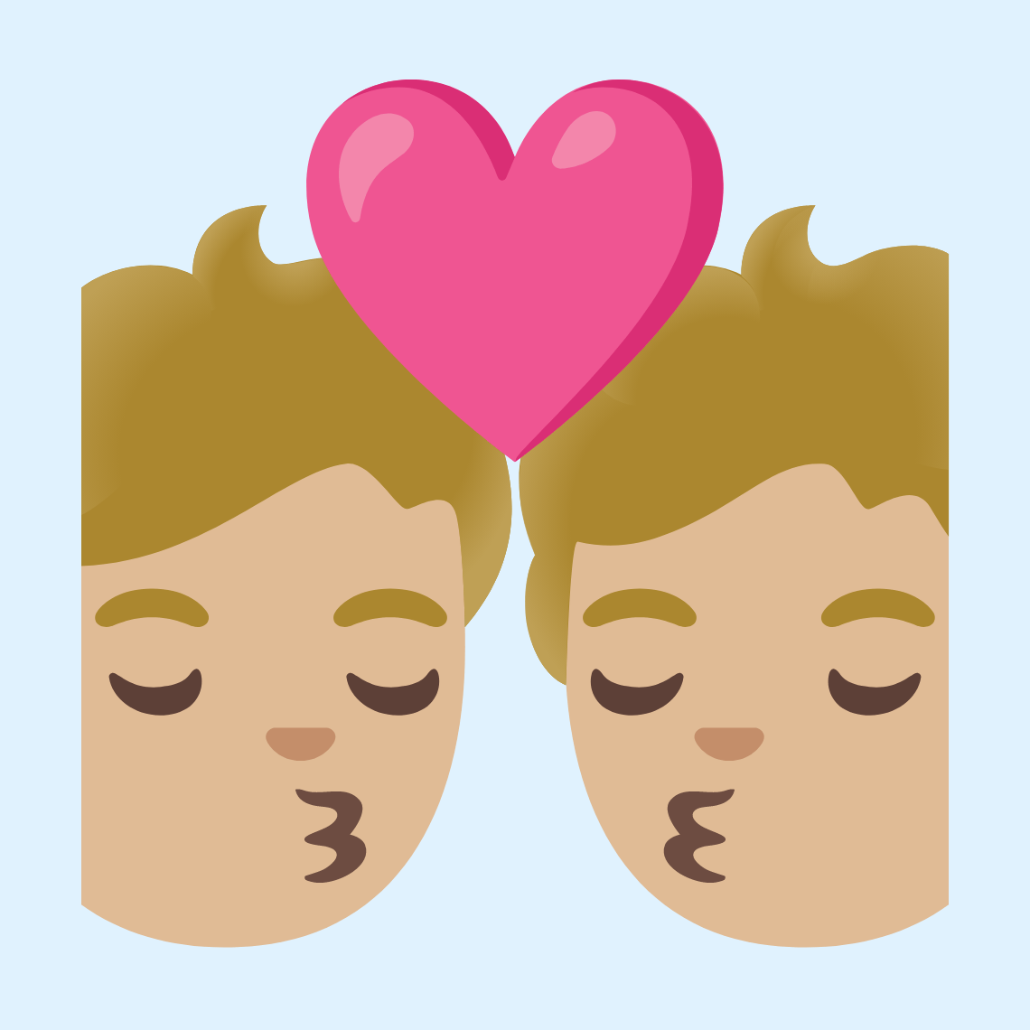 ππΌ Kiss: medium-light skin tone