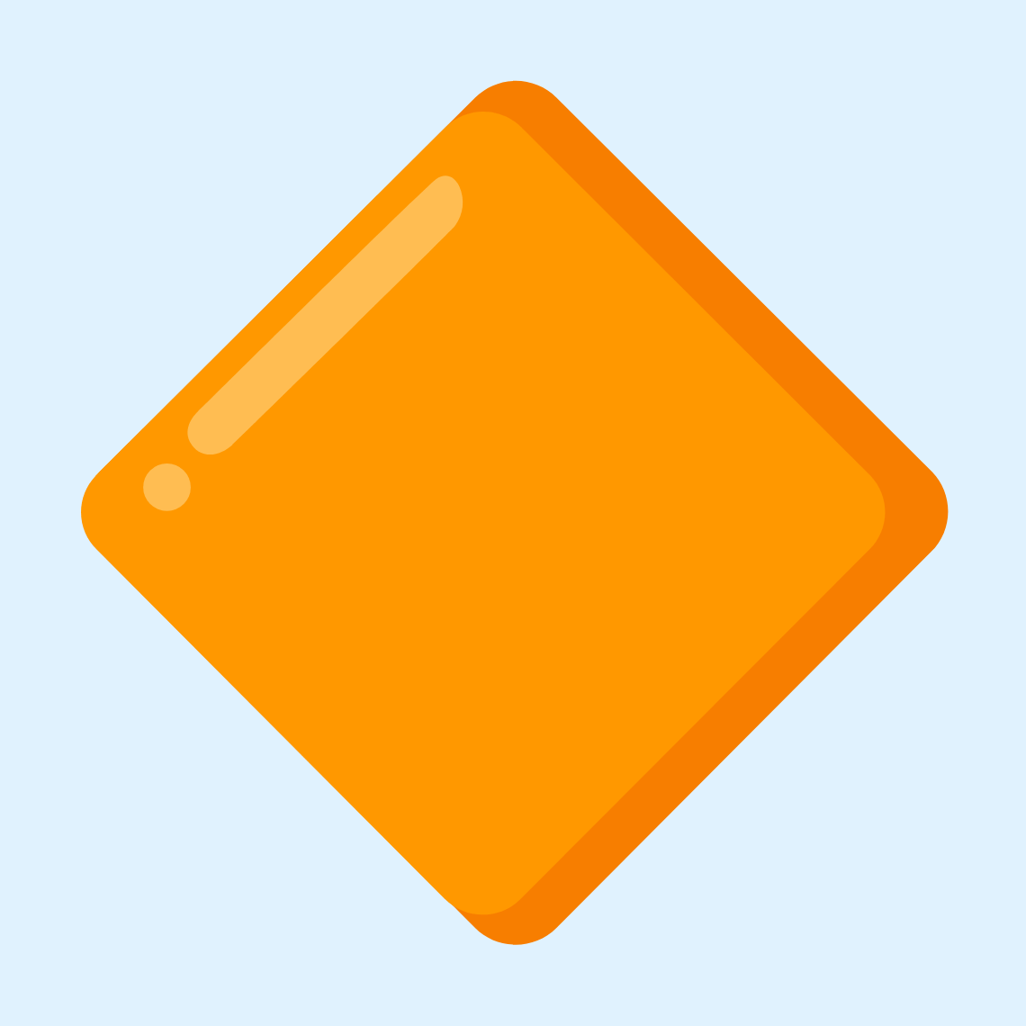 πΆ Large orange diamond