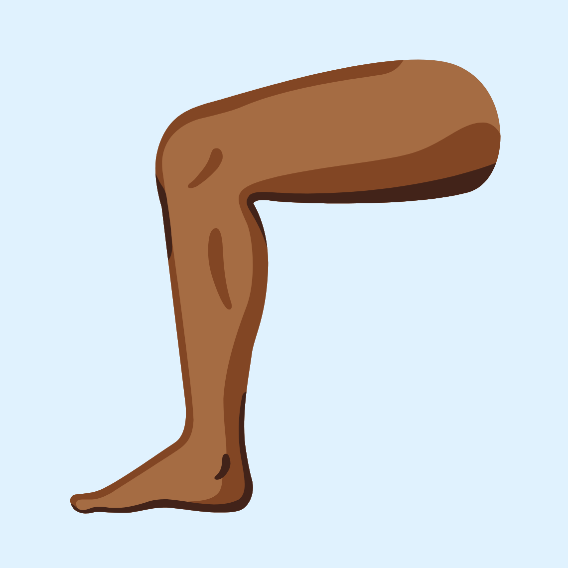 π¦΅πΎ Leg: medium-dark skin tone