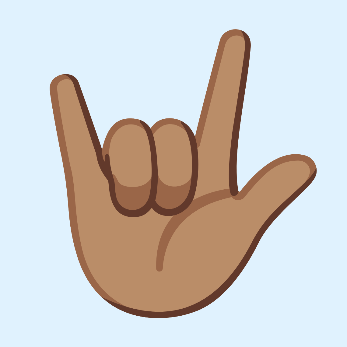 π€π½ Love-you gesture: medium skin tone