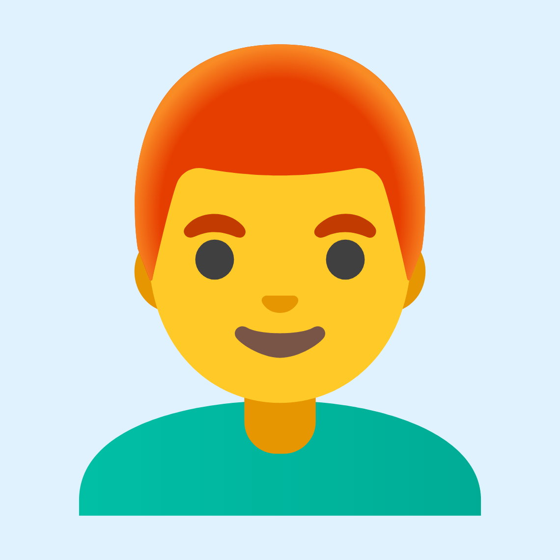 π¨βπ¦° Man: red hair