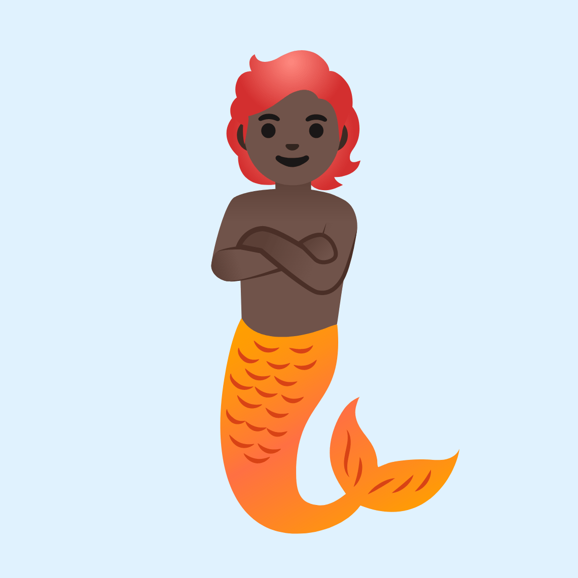 π§πΏ Merperson: dark skin tone