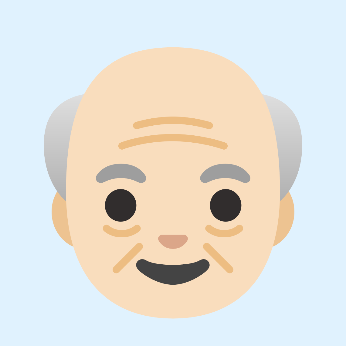 π΄π» Old man: light skin tone