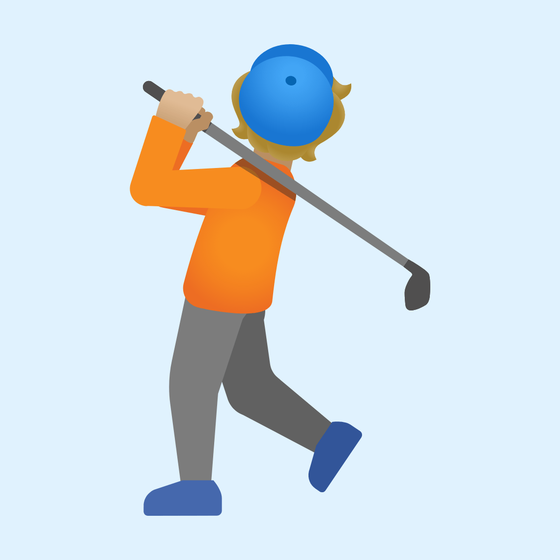 ππΌ Person golfing: medium-light skin tone