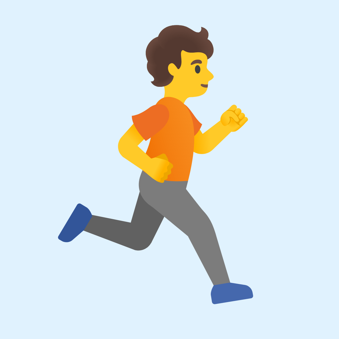 πββ‘οΈ Person running facing right