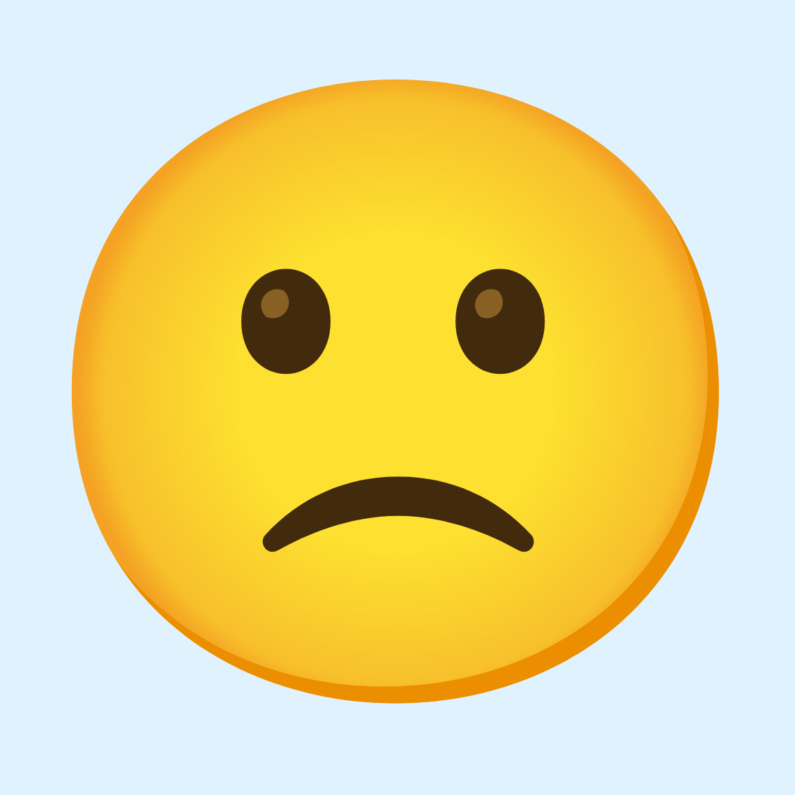π Slightly frowning face