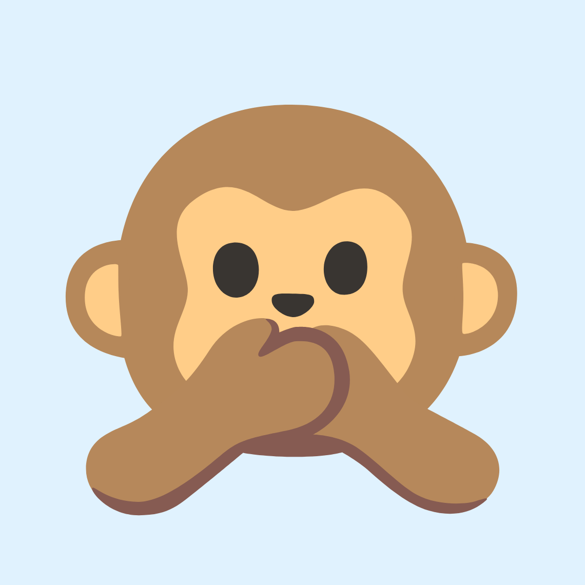 π Speak-no-evil monkey