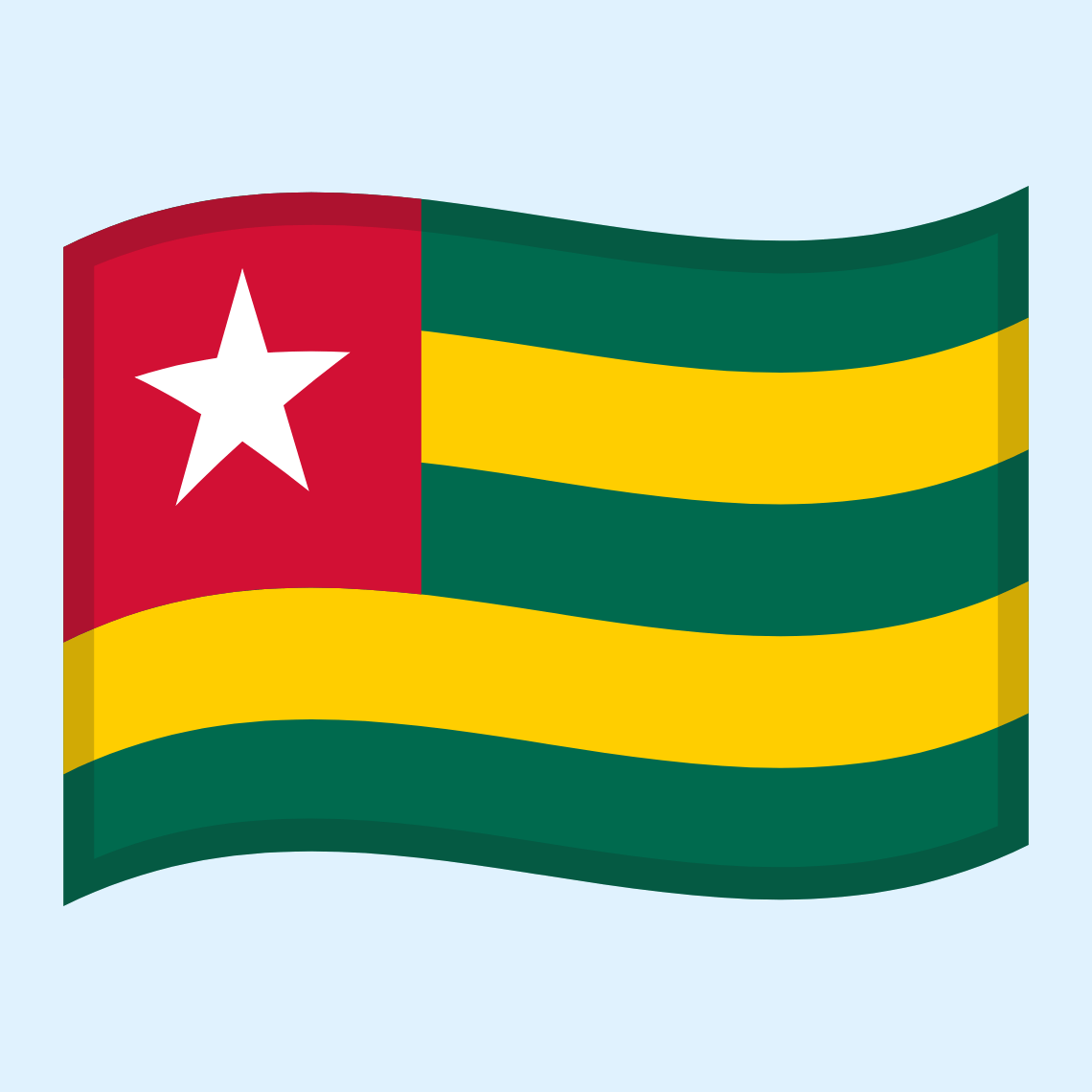 ๐น๐ฌ Flag: Togo