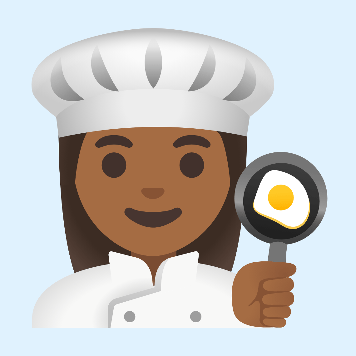 π©πΎβπ³ Woman cook: medium-dark skin tone