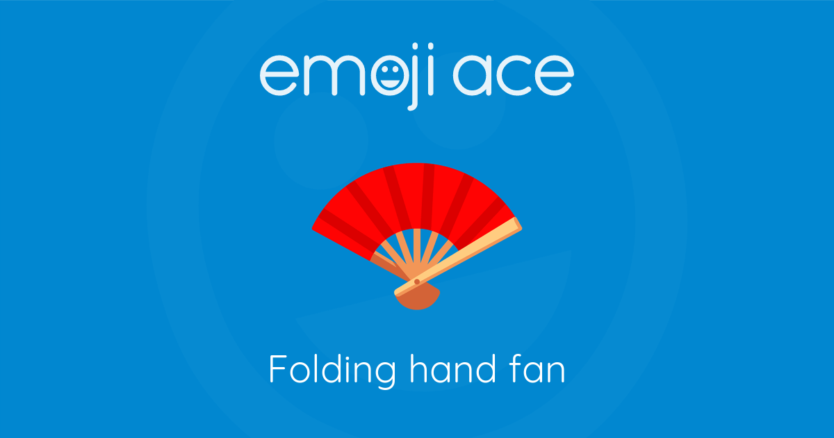 Folding hand fan | Emoji Ace